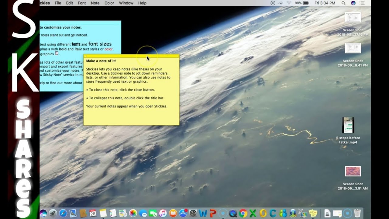 How to remove stickies app from mac os